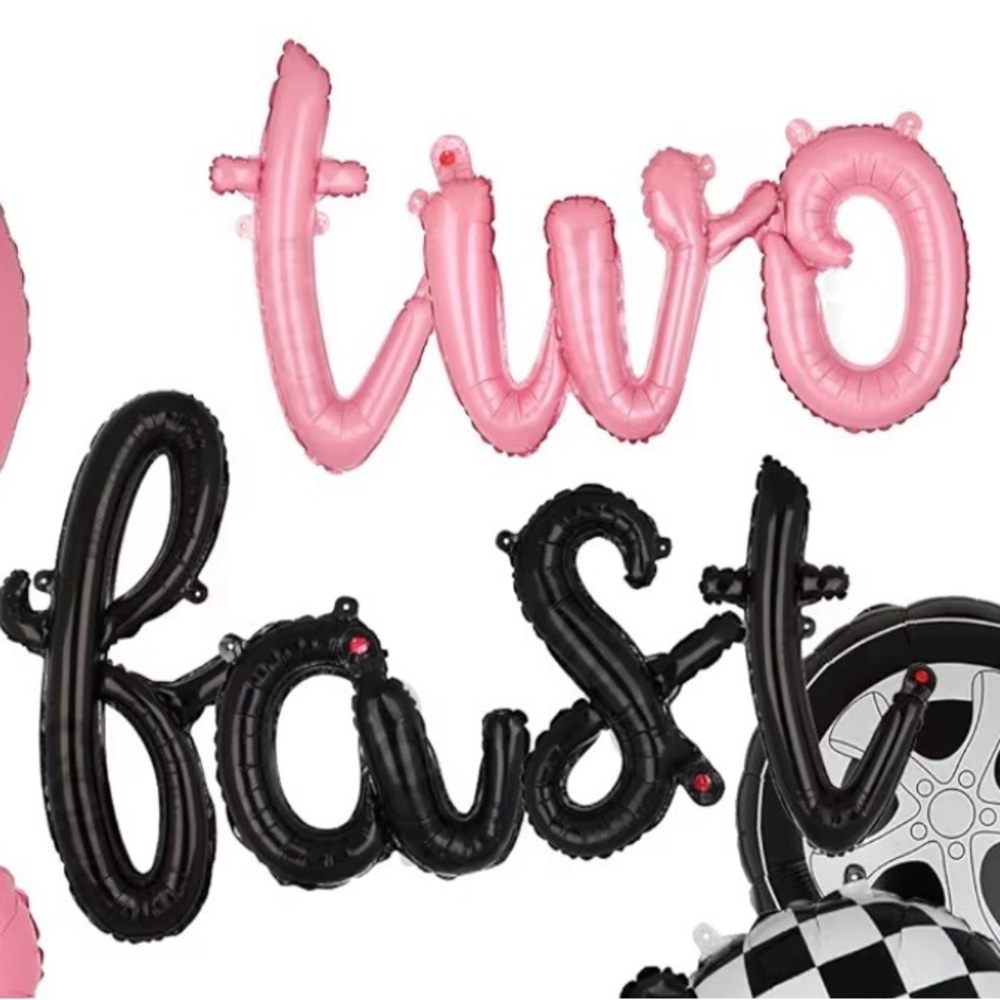 Two Fast Birthday Balloon Set